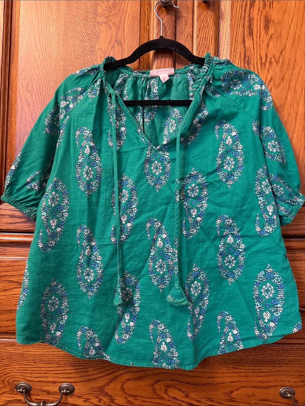 Knox Rose green floral top
